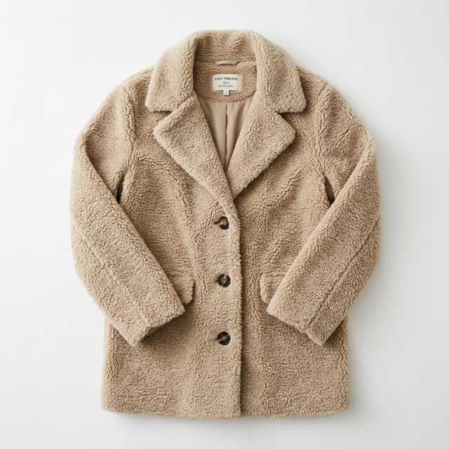Teddy Coat in oatmeal